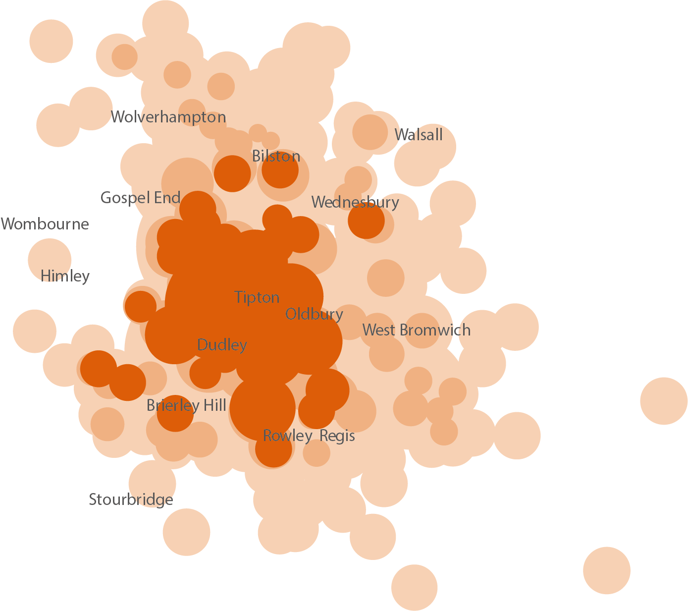 Heatmap showing travel to learn pattern for A level learners