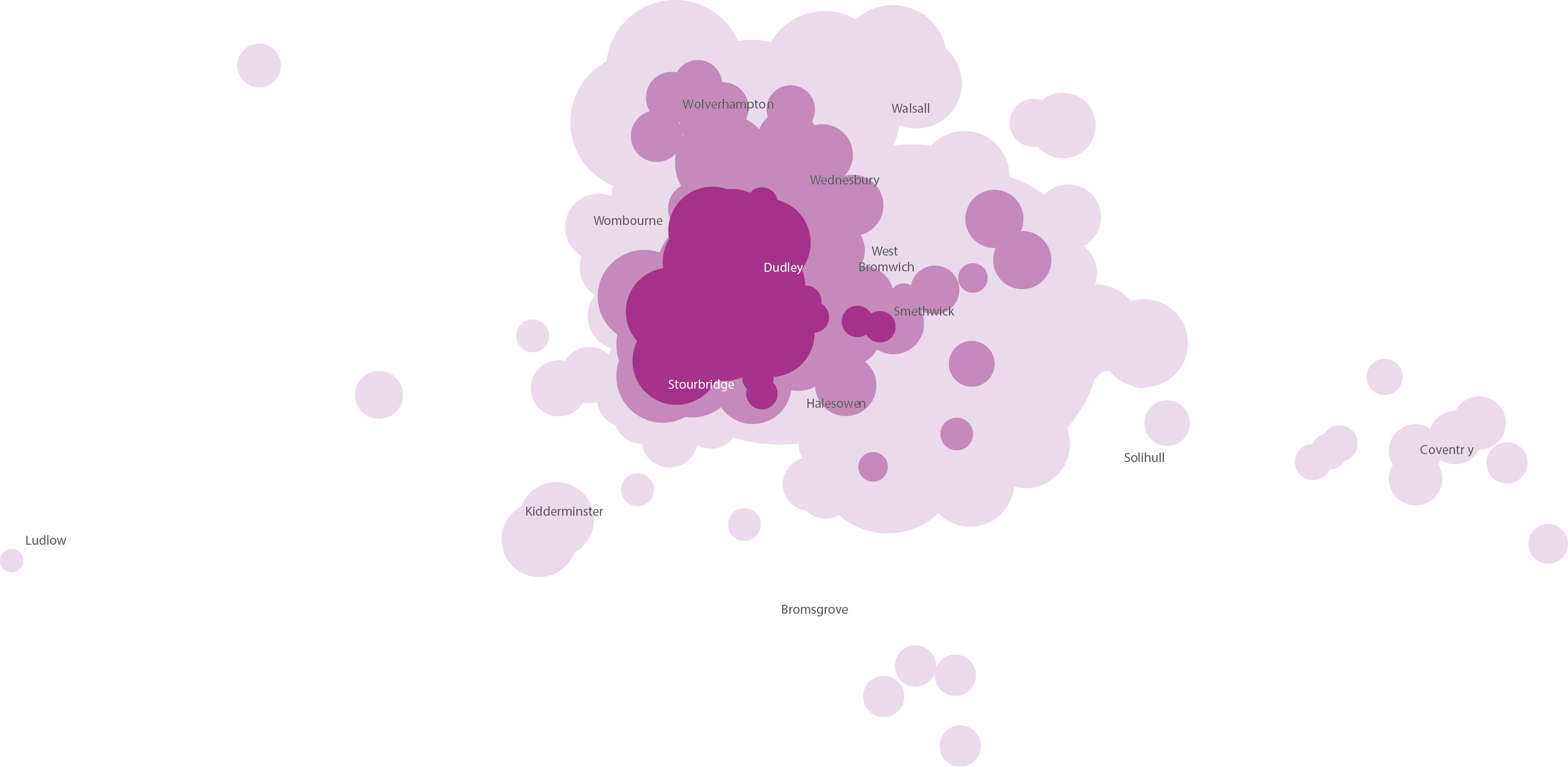 Heatmap showing travel to learn pattern for adult learners