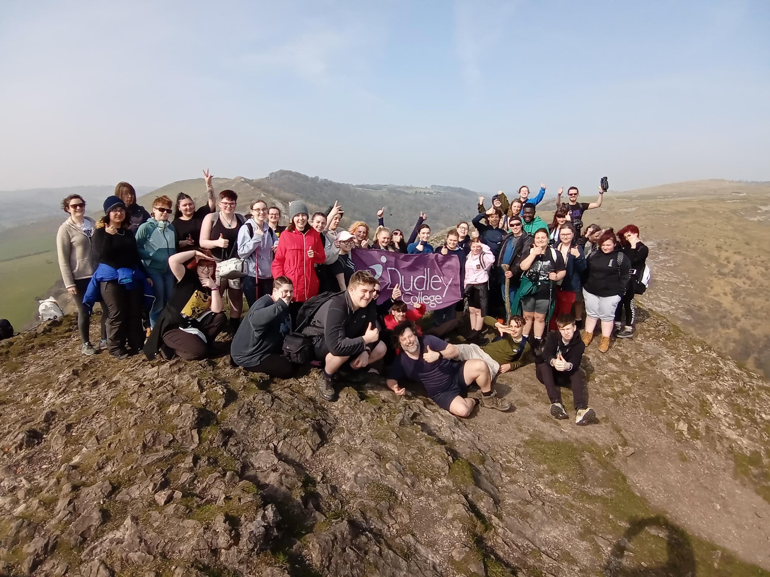 Creative Arts students and staff enjoy a four-day wellbeing trip to Derbyshire
