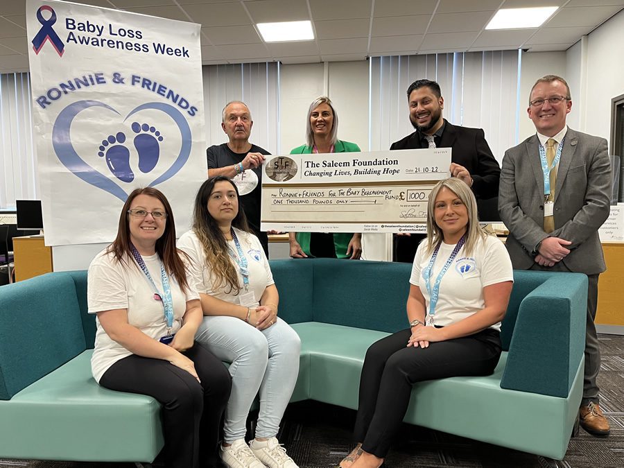 Baby bereavement charity receives a helping hand