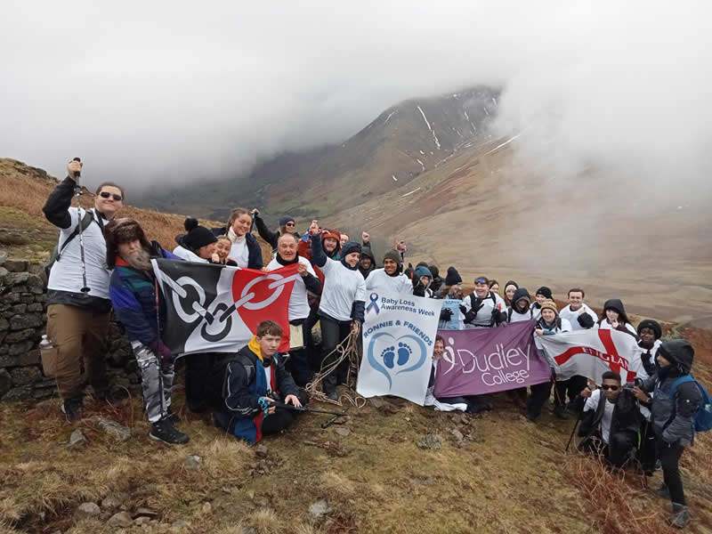 Students and Staff Hike 1500 ft up Scafell Pike to Raise £1,500 for College’s Nominated Charities